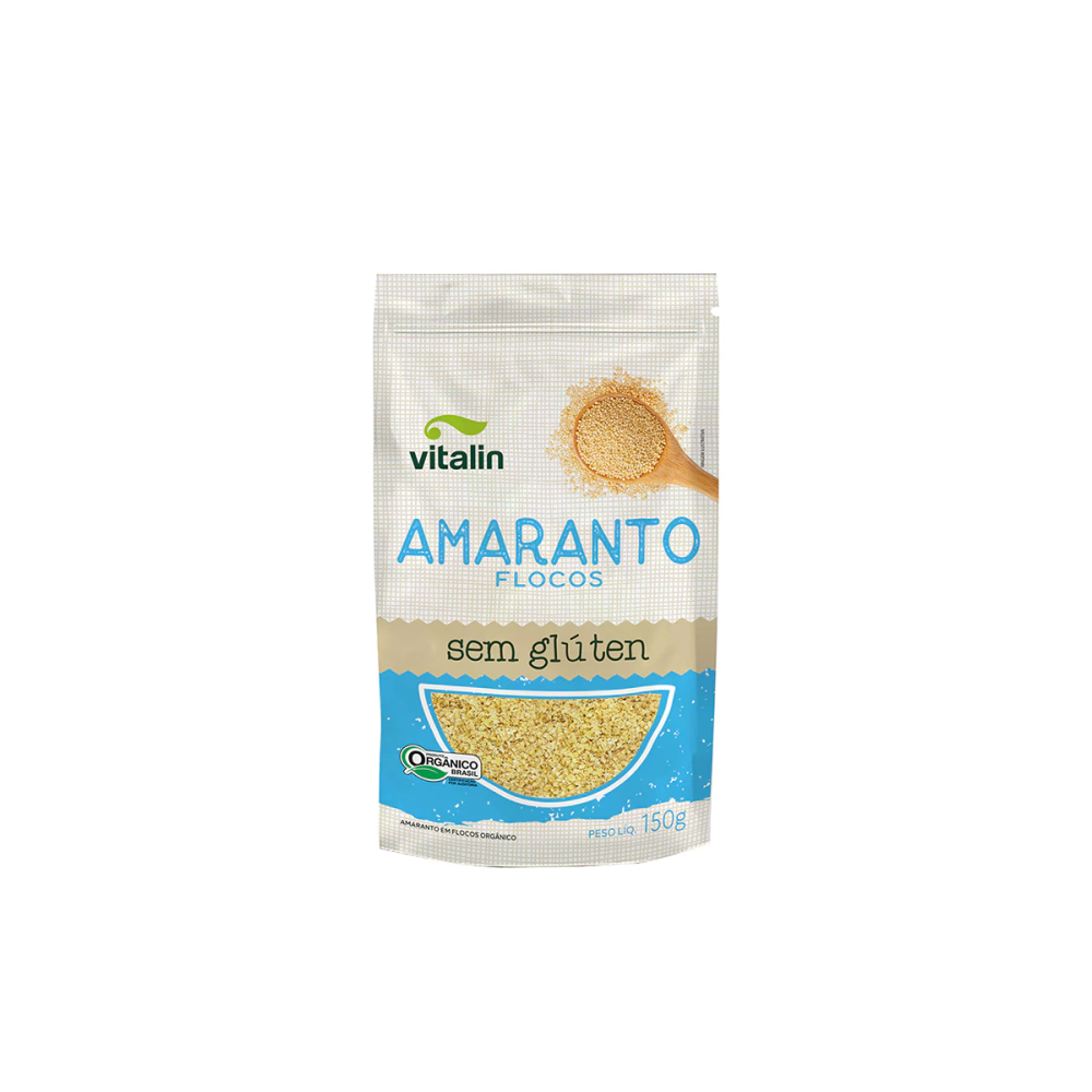 Amaranto organico em flocos 150g vitalin