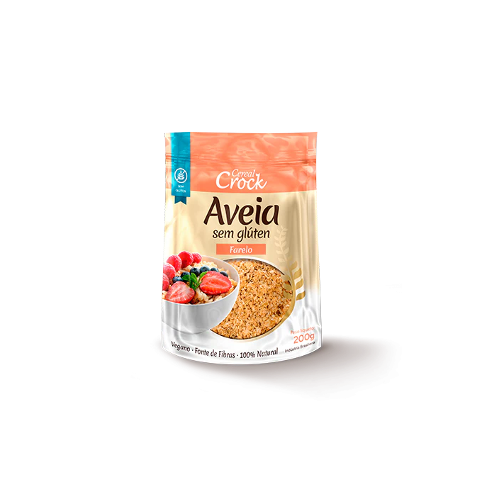 Farelo de aveia s/ gluten 200g leve crock