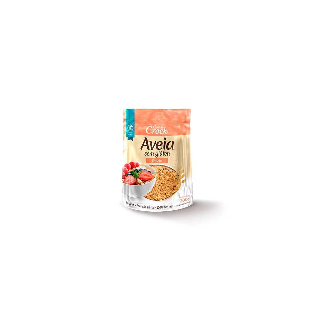 Farelo de aveia s/ gluten 200g leve crock