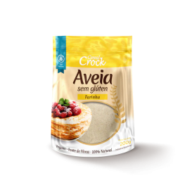 Farinha de aveia s/ gluten 200g leve crock