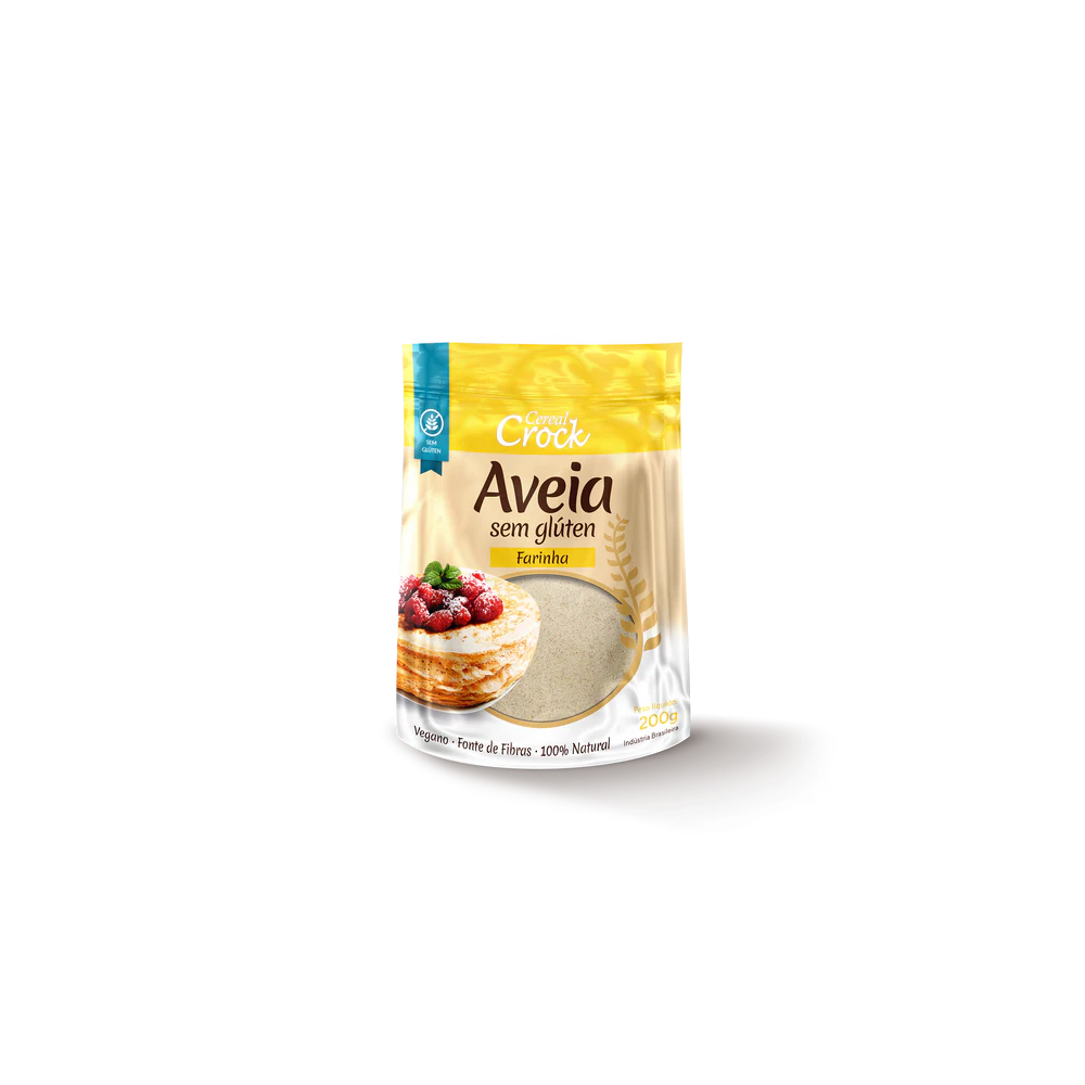 Farinha de aveia s/ gluten 200g leve crock