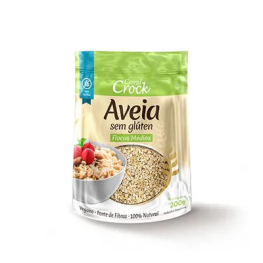 Flocos medios aveia leve crock 200gr