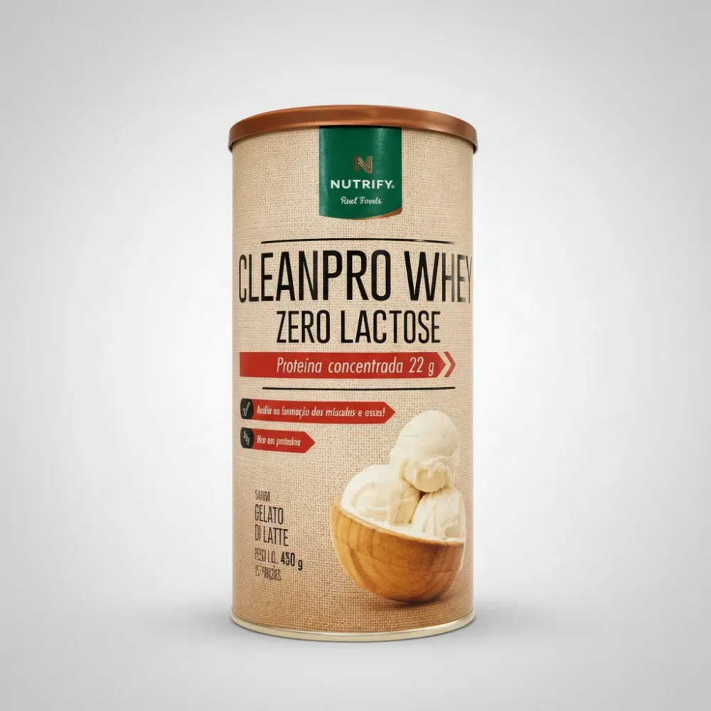 Cleanpro whey zero lactose gelato di latte nutrify