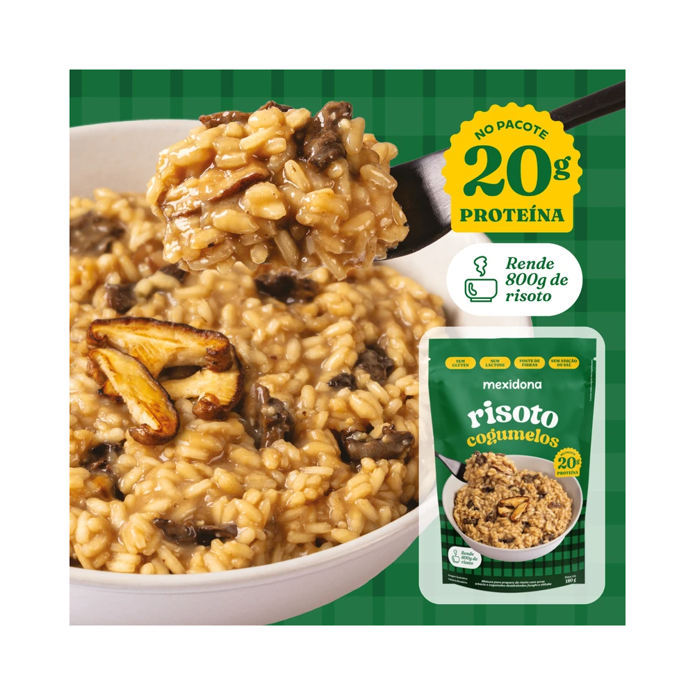 Risoto de cogumelos pct 180g mexidona