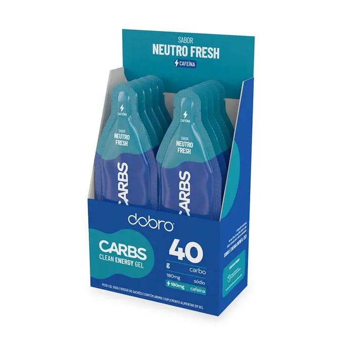 Gel carbs 40 neutro com cafeina dobro