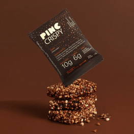 Crispy bar chocolate pincbar