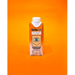 Shake proteico banana e amendoim naveia