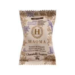Haoma unidade bombom chocolate branco stevia 