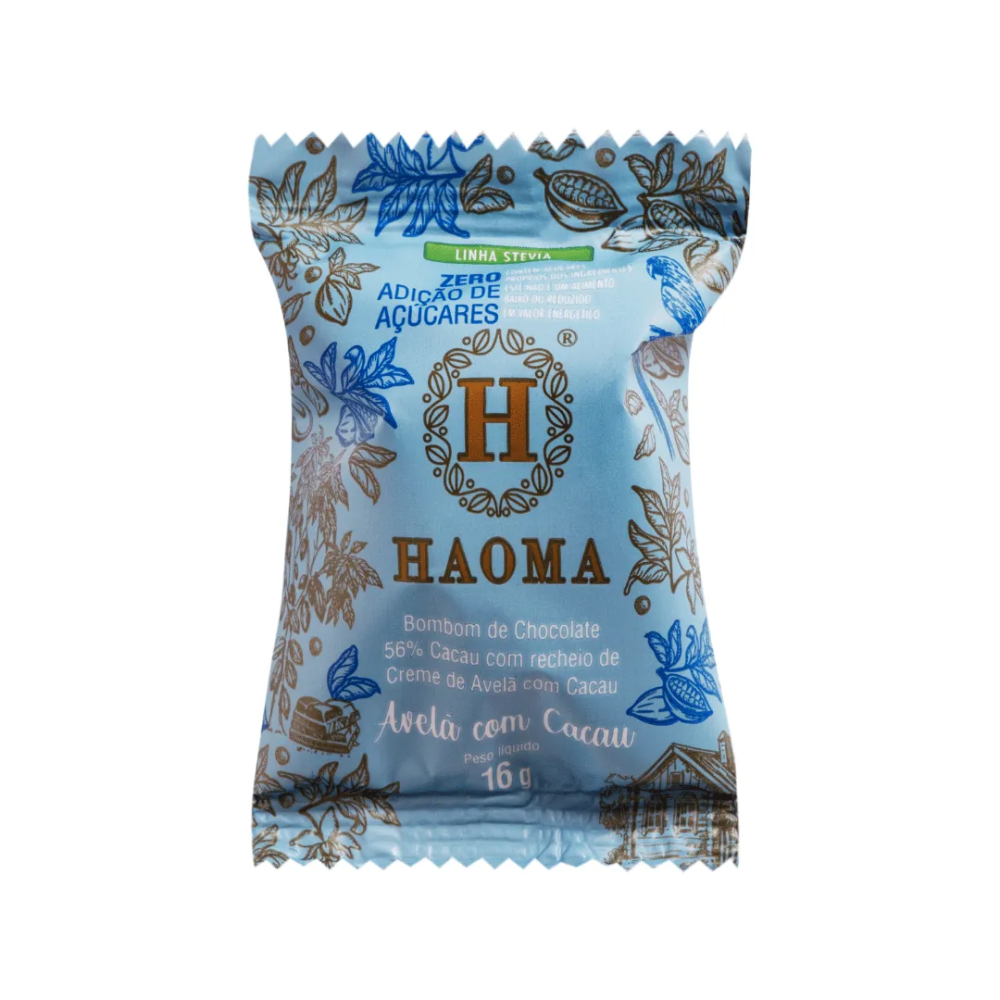 Haoma unidade bombom avela stevia