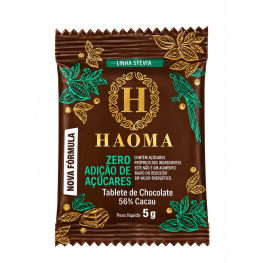 Tablete 5g chocolate 56% cacau haoma