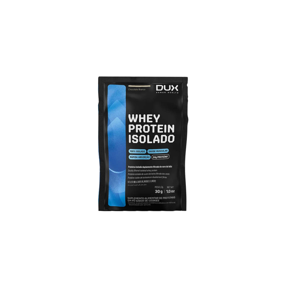 Sache whey isolado chocolate branco dux