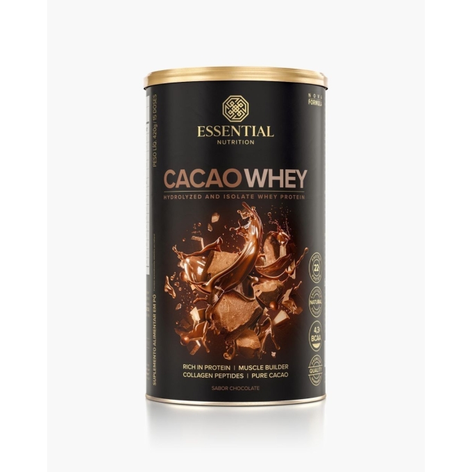 Cacao whey lata 450g essential