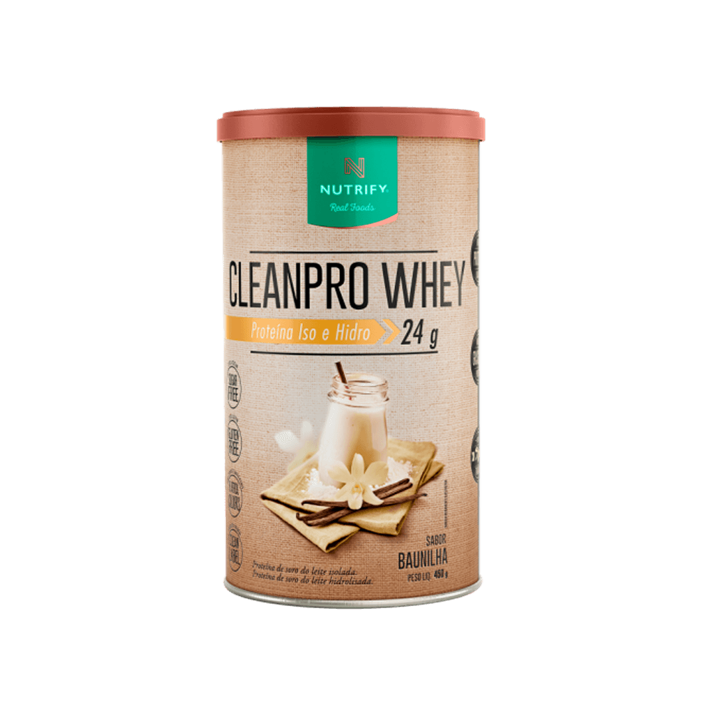 Cleanpro whey baunilha 450g nutrify