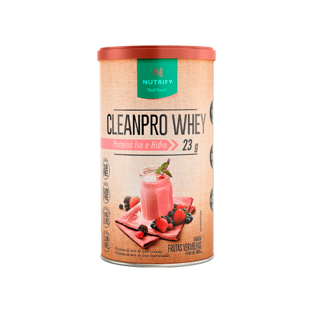 Cleanpro whey frutas vermelhas nutrify