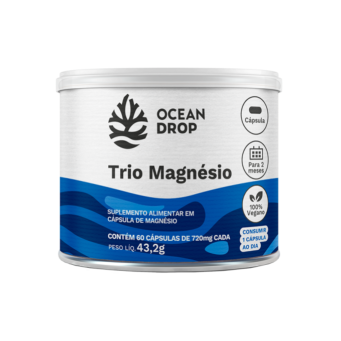 Trio magnesio 60 caps ocean drop
