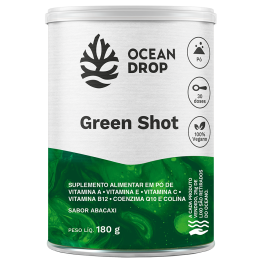 Green shot ocean drop