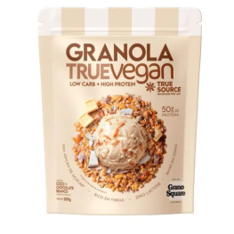 Granola coco com chocolate branco true source