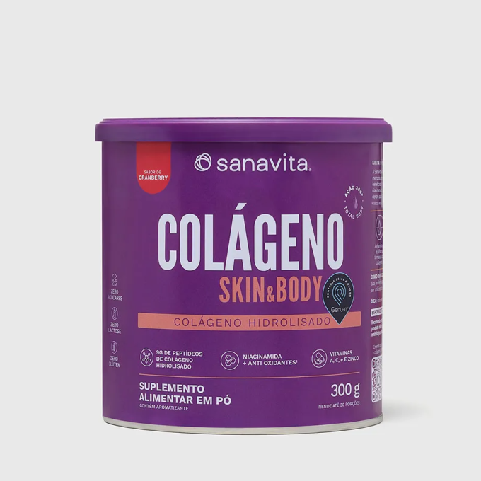 Colageno skin cranberry  300g sanavita