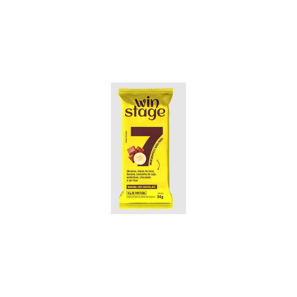 Barra banana com chocolate winstage