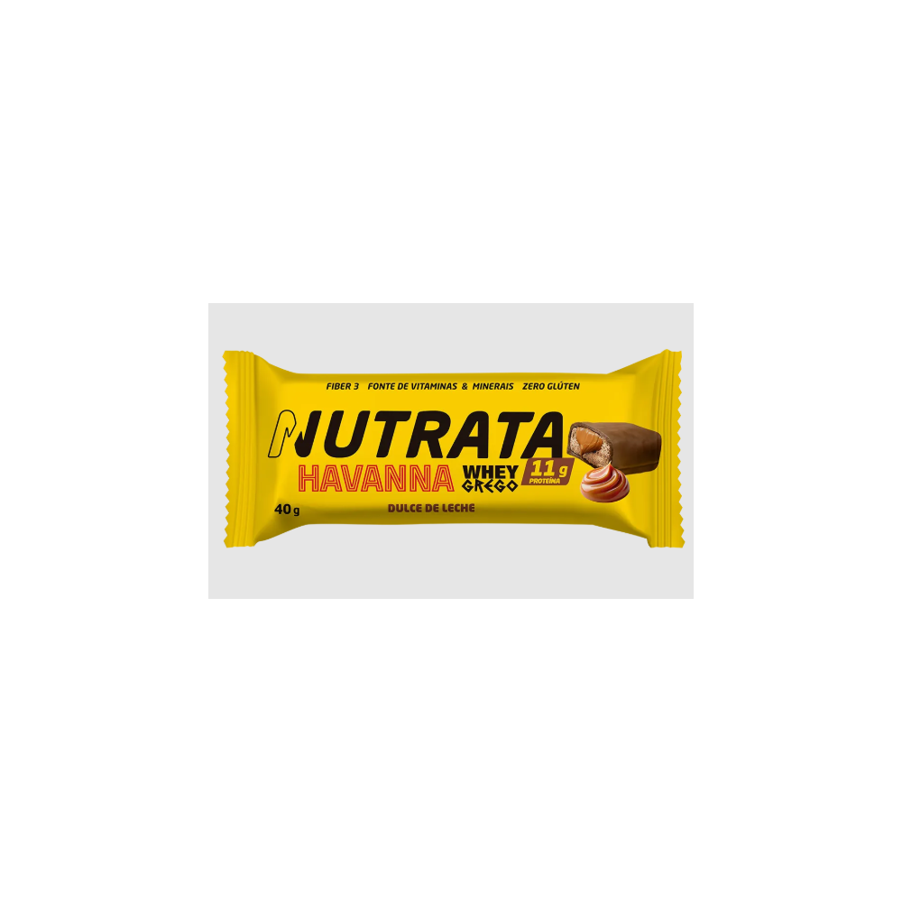 Barrinha whey grego doce de leite havanna nutrata