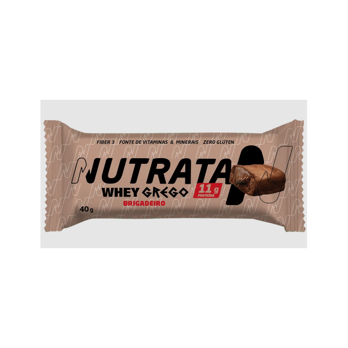 Barrinha whey grego nutrata  brigadeiro