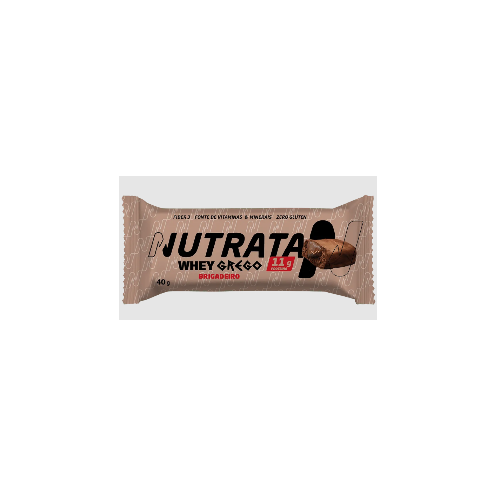 Barrinha whey grego nutrata  brigadeiro