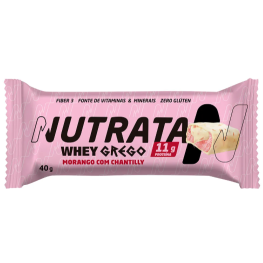 Barrinha grego bar morango chantilly nutrata