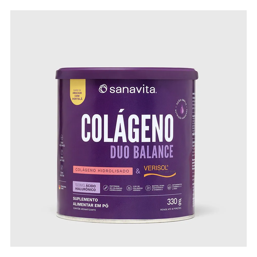 Colageno duo balance abacaxi com hortela sanavita