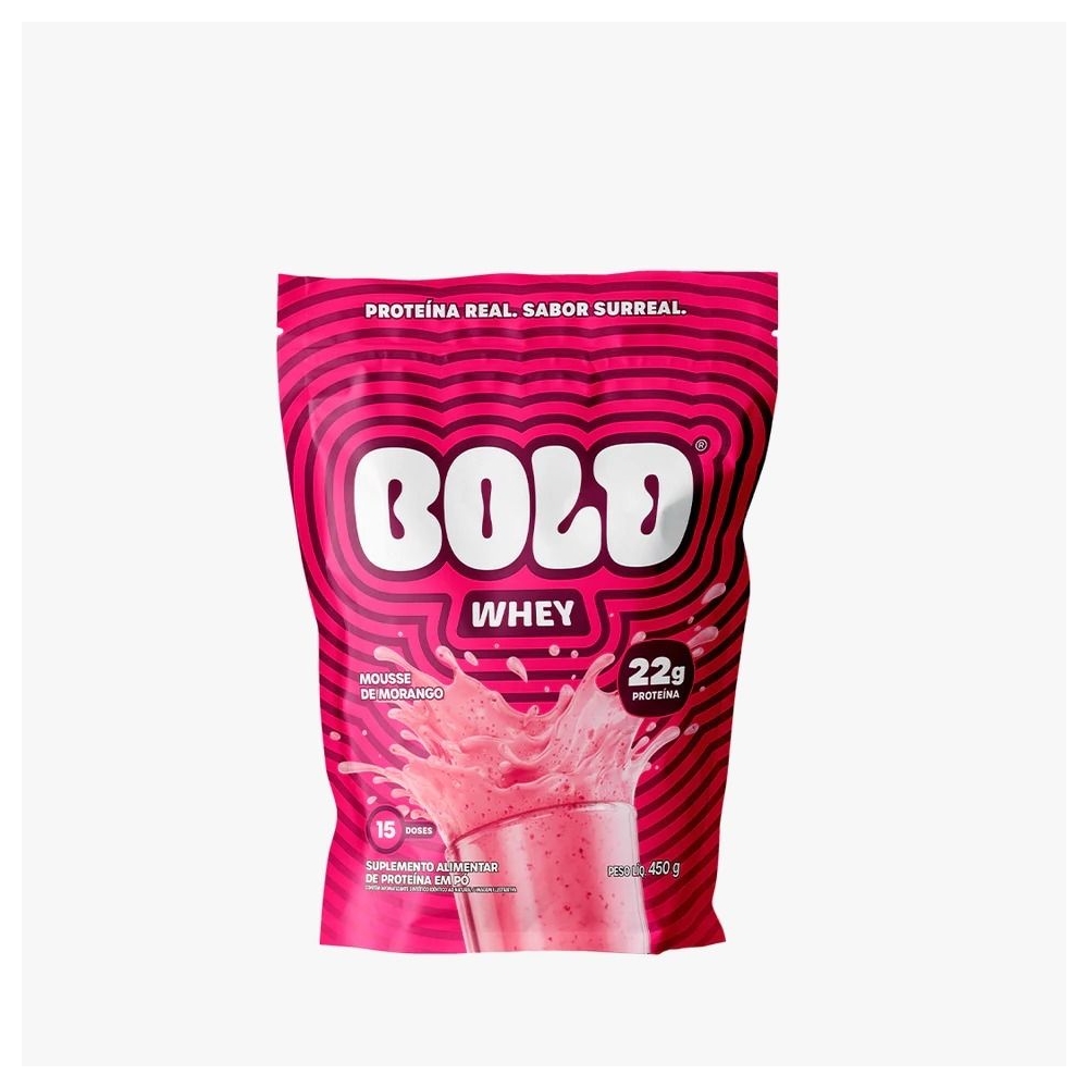 Bold whey mousse de morango 450g