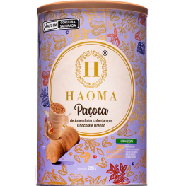 Haoma lata pacoca chocolate branco stevia