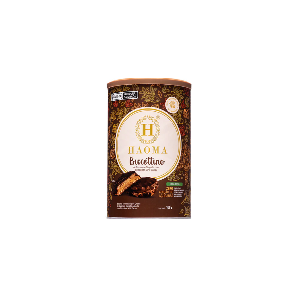 Haoma lata biscottino chocolate 56% cacau 