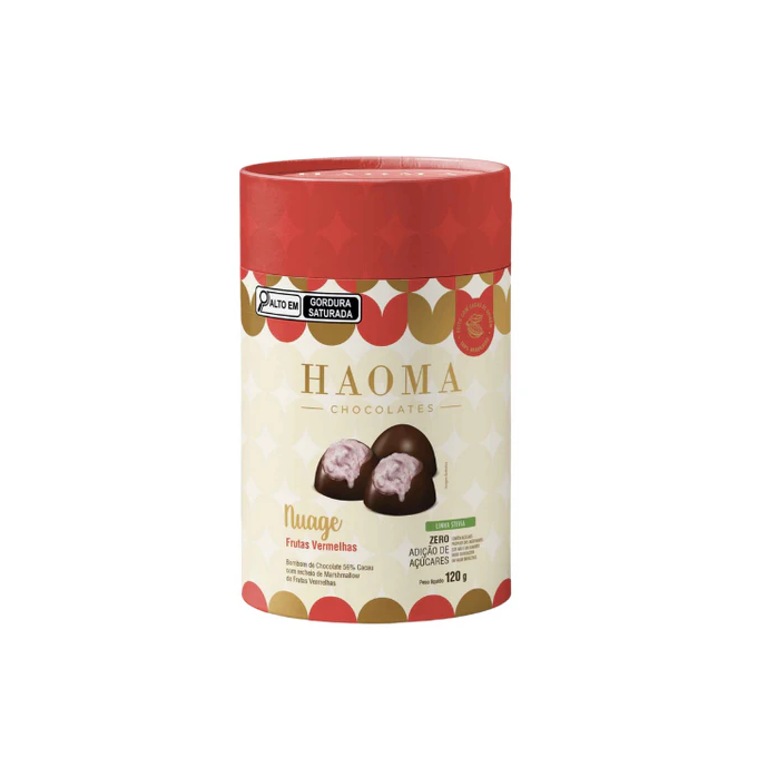 Haoma lata marshmallow de frutas vermelhas