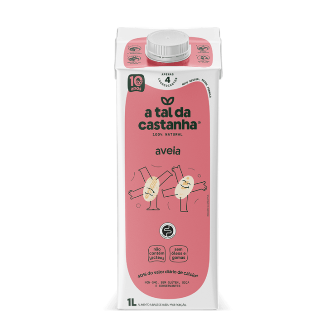Bebida aveia a tal da castanha