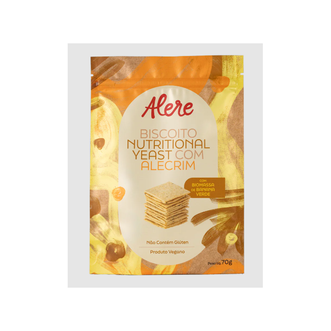 Biscoito nutritional yeast e alecrim alere