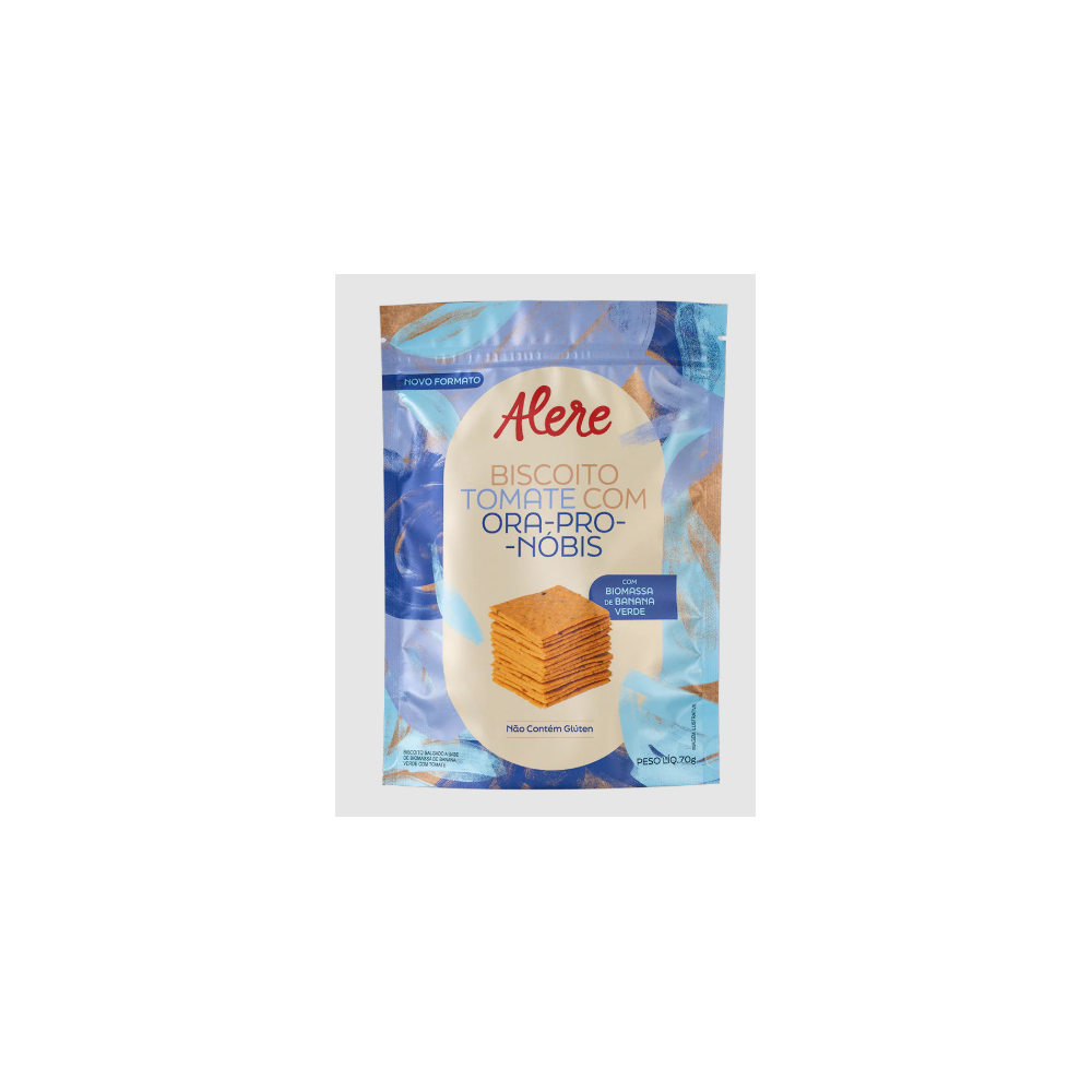 Biscoito tomate e ora-pro-nobis alere