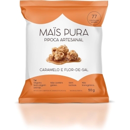 Pipoca mais pura caramelo e flor-de-sal 50g