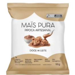 Pipoca mais pura doce de leite 50g