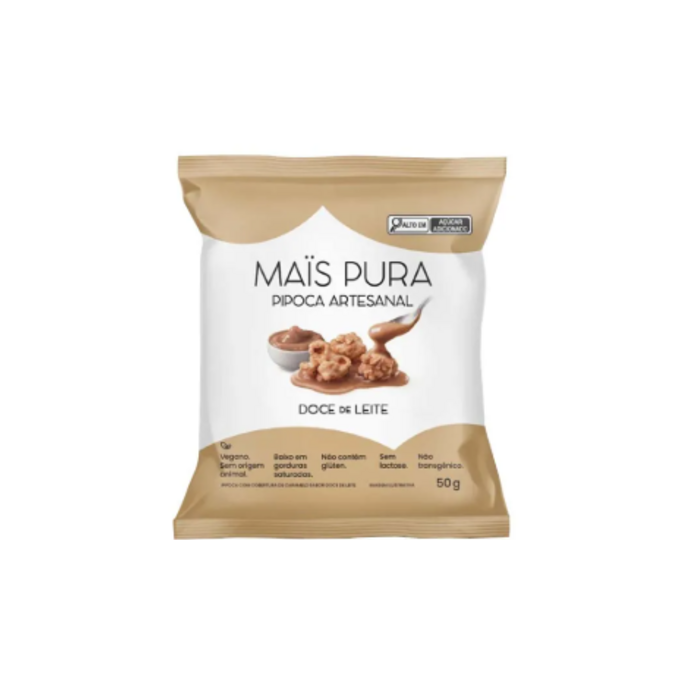 Pipoca mais pura doce de leite 50g