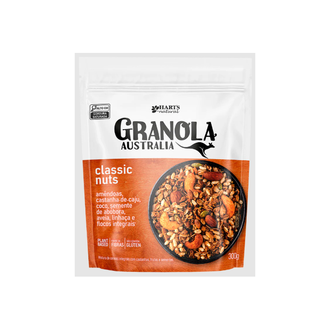 Granola australian classic nuts 300g harts
