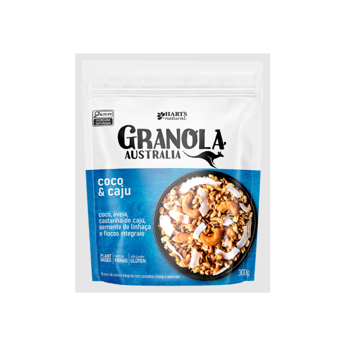 Granola australian coco e caju harts