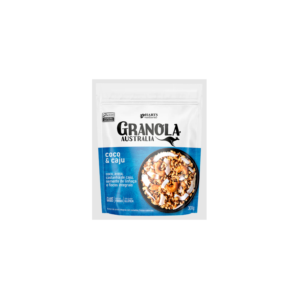 Granola australian coco e caju harts