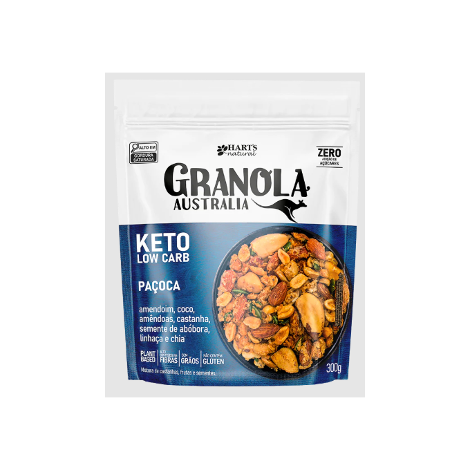 Granola  low carb keto pacoca harts
