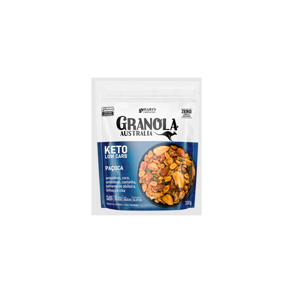 Granola  low carb keto pacoca harts