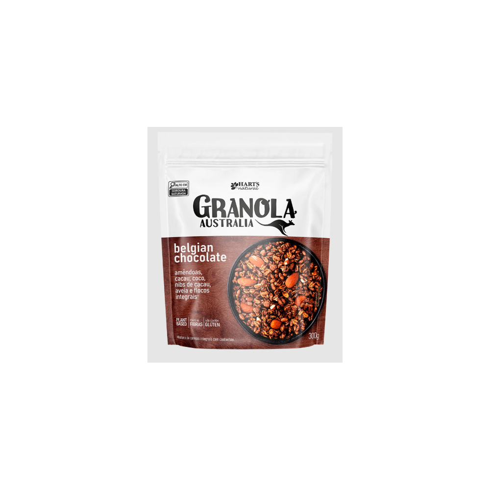 Granola australian belgian choc 300g harts